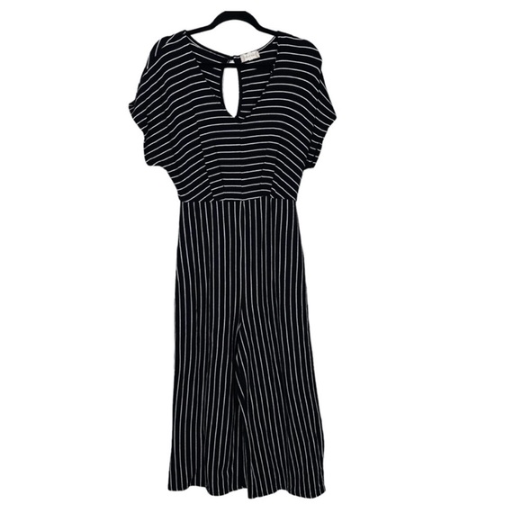 Altar'd State Black and White striped jumpsuit romper small - Picture 1 of 4